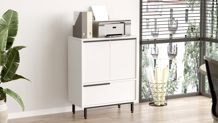 Hanah Home Armario Multiusos On8B-W Blanco